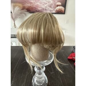 Neat Bangs Clip in on Fringe Hair Extensions Thick Thin As Human Front Hairpiece